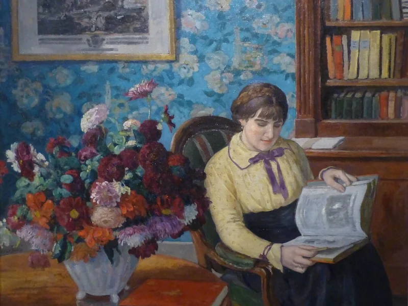1869-Albert André - La biblioteca